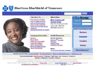 BCBST Corporate Web Site image