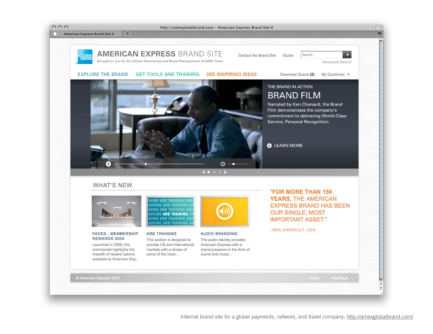 American Express Brandsite image