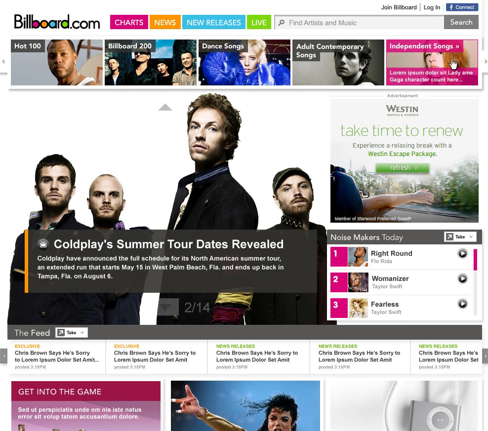The NEW Billboard.com image