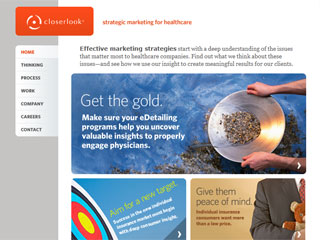 closerlook's redesigned website image