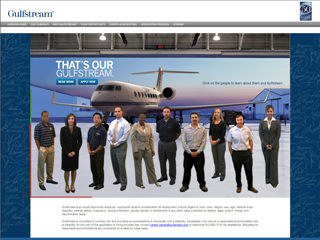 Gulfstream Careers Web site image
