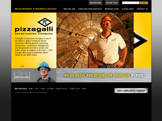 Pizzagalli Construction Company Website image