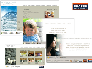 Fraser Serviced Residence Website image