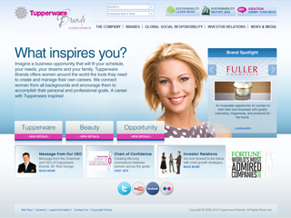 Tupperware Brands Website Redesign image