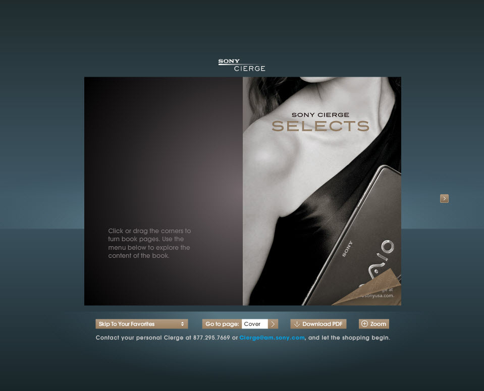 Sony Cierge Online Holiday Guide 2009 image