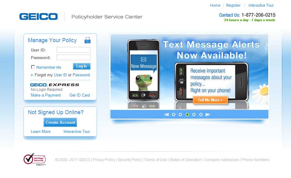GEICO Policyholder Service Center - New Look and Feel image