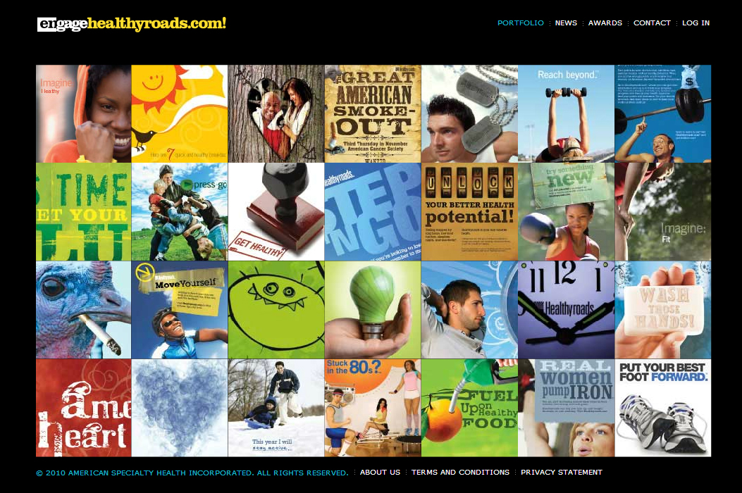 EngageHealthyroads Website  image