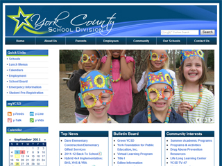 The York County Schools Website image