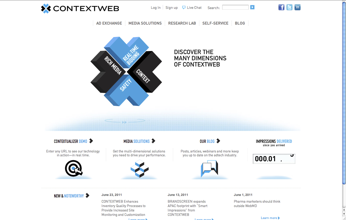 CONTEXTWEB Web Site image