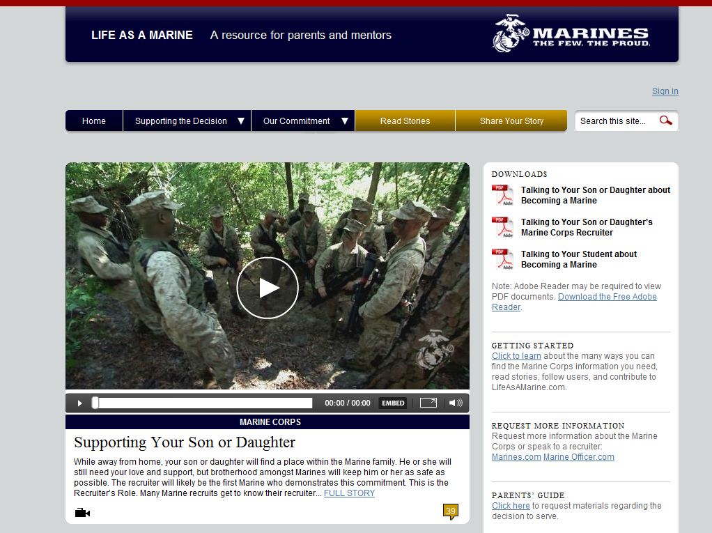 Life As A Marine image