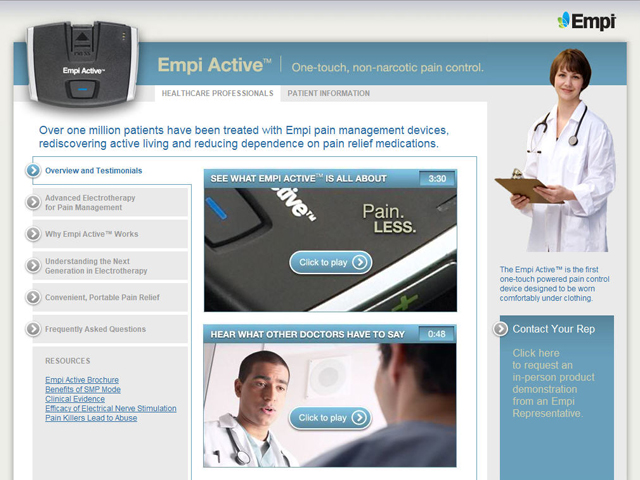 Empi Active product web site image