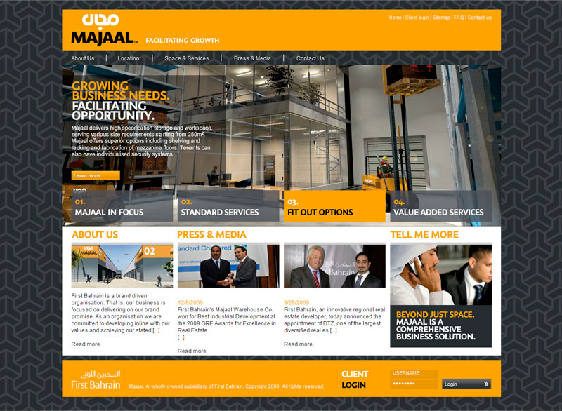 Majaal Corporate Website image