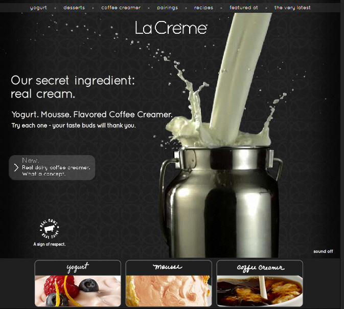 La Crme Brand Website image