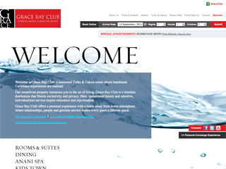 Grace Bay Club Website image