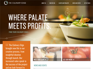 The Culinary Edge Website image