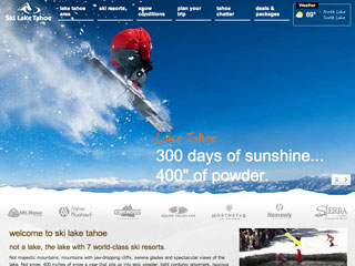 Ski Lake Tahoe Website image