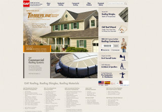 GAF Materials Corporation Website image