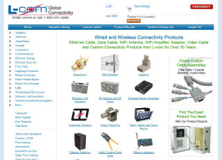 L-com Connectivity Products eCommerce Site image