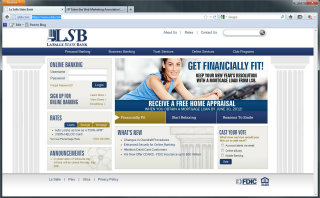 La Salle State Bank Web Site Redesign image