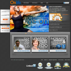 Onlife Health Marketing Website image
