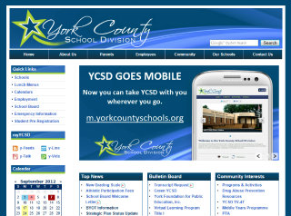 The York County School Division Website image