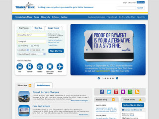 TransLink Website image