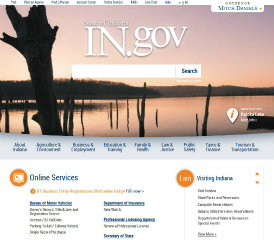 State of Indiana Web Portal image