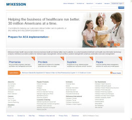 McKesson Corporate Information Site image