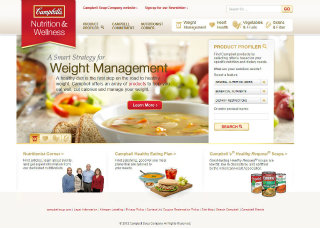 Campbell's Nutrition and Wellness Site image