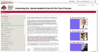 Improving the Inpatient End-of-Life Care Process Intranet Collaboration Site image