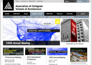 Association of Collegiate Schools of Architecture  Website Redesign image