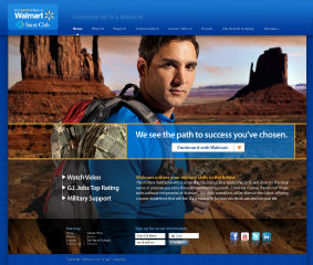 Walmart Military Career Site image