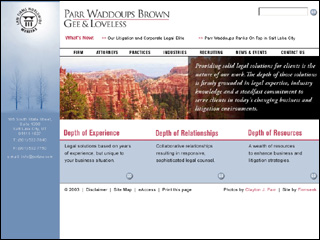 Parr Waddoups website image
