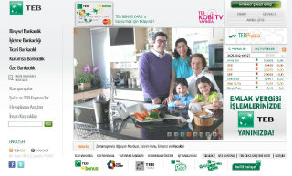 Turkish Economy Bank (TEB) Corporate Web Site image
