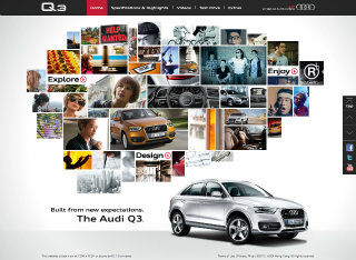 Audi Q3 Website image