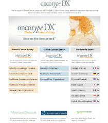Oncotype DX Assay Website image