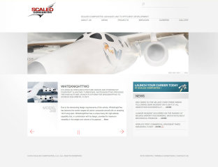 Scaled Composites Website image