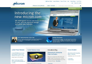 Micron Website Redesign image