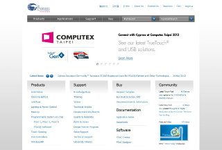 Cypress Semiconductor Website Redesign image