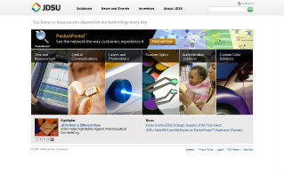 JDSU Website Redesign image