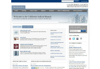 California Courts Website Redesign image