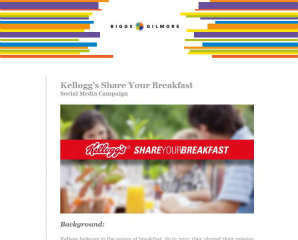 Kellogg's Share Your Breakfast - Facebook image