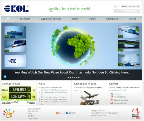Ekol Logistics Corporate Website image