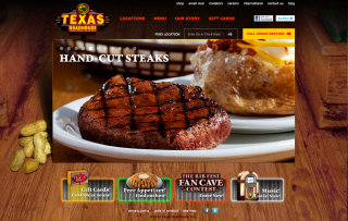 Texas Roadhouse Web Site image