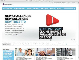 TriZetto Website image