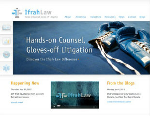 Ifrah Law Website image
