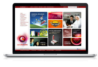 Menatelecom  Desktop and Mobile Website image
