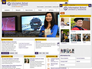 University of Washington Information School - Website Redesign image