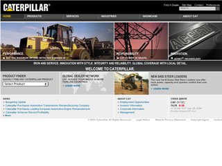 Caterpillar Corporate Website Redesign image