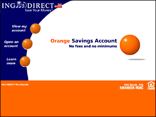 ING DIRECT USA Web Site image